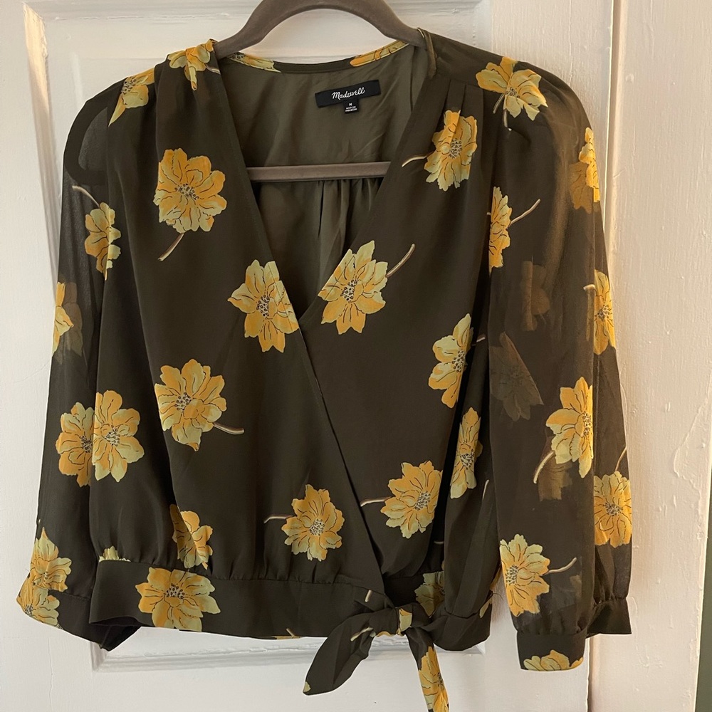 Dressy Madewell floral print blouse